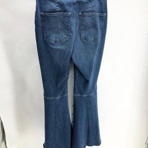 We the Free People Denim Flare Jeans Frayed Hem Bell Bottom Pants 27 4 NWT